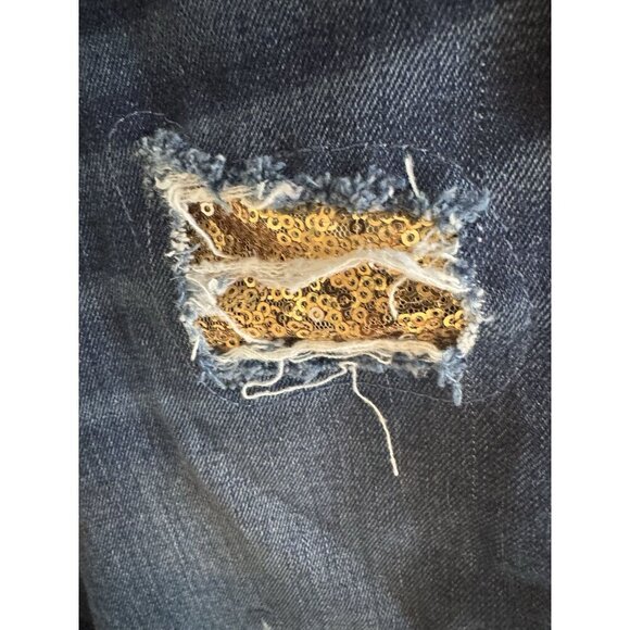 True‎ Religion Jean women Curvy Skinny size 27 With Gold Sequin, tayler swift, - Picture 11 of 16